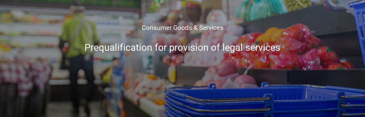 Prequalification for provision of legal services