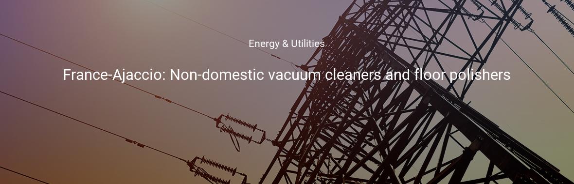France Ajaccio Non Domestic Vacuum Cleaners And Floor Polishers