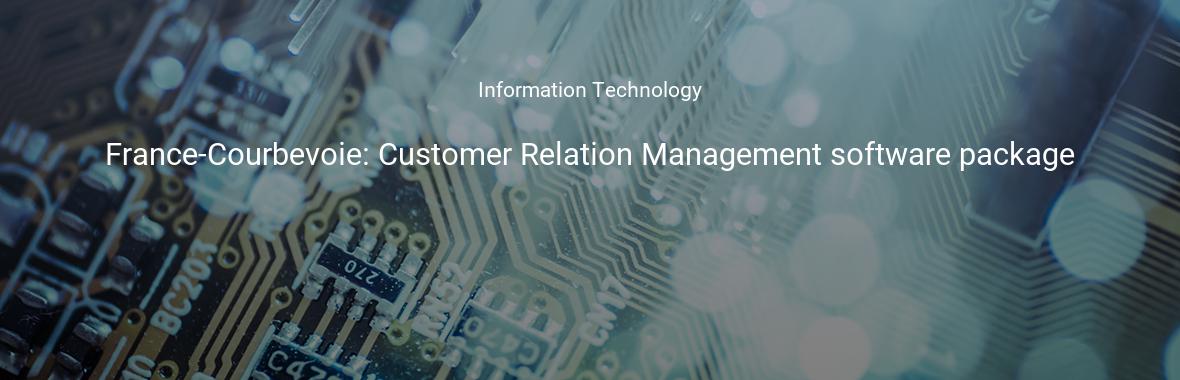 France-Courbevoie: Customer Relation Management software package