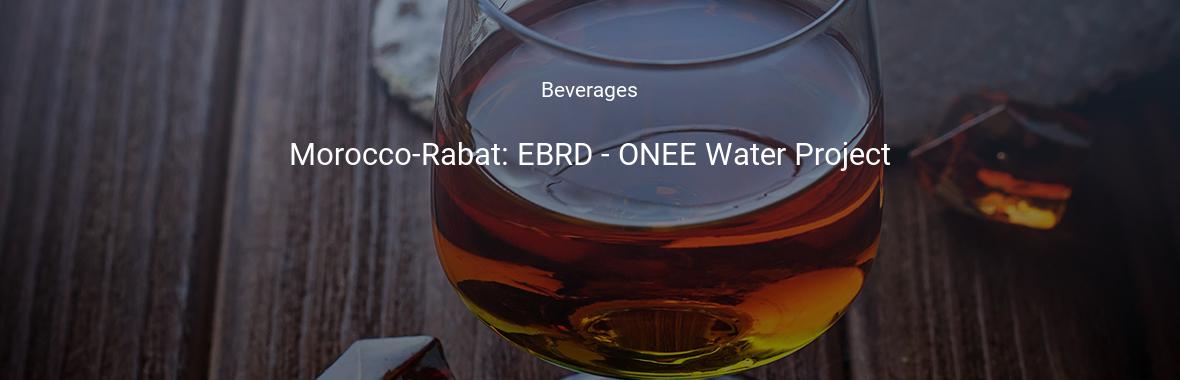 Morocco-Rabat: EBRD - ONEE Water Project