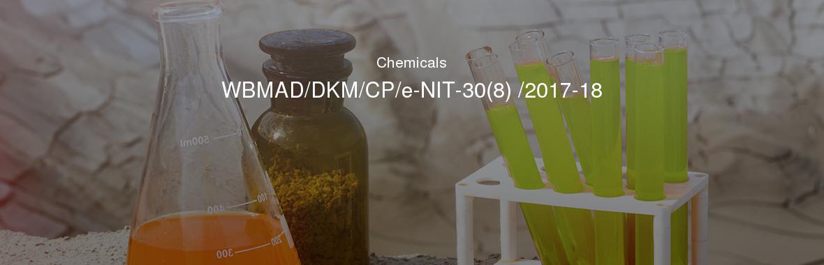 WBMAD/DKM/CP/e-NIT-30(8) /2017-18