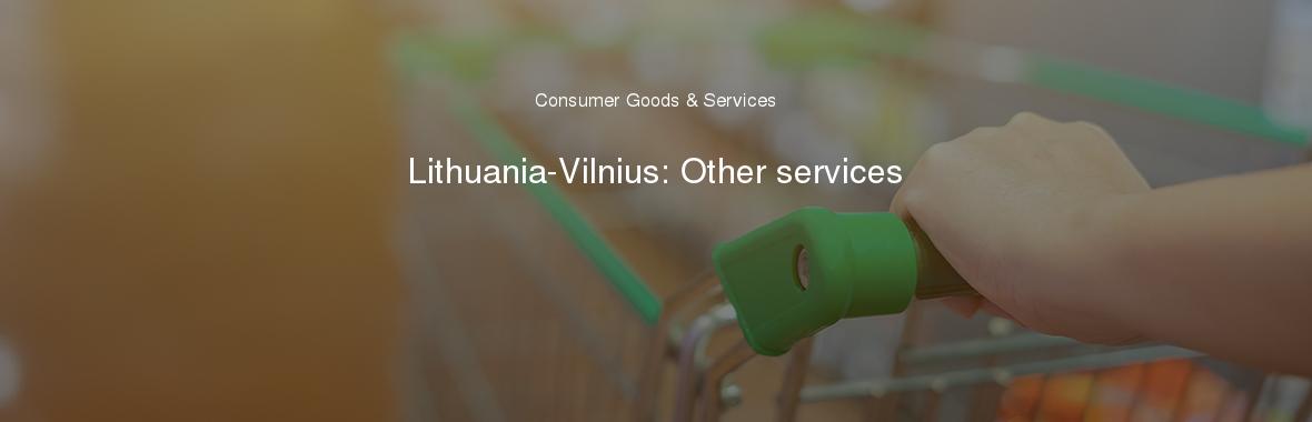 Lithuania-Vilnius: Other services