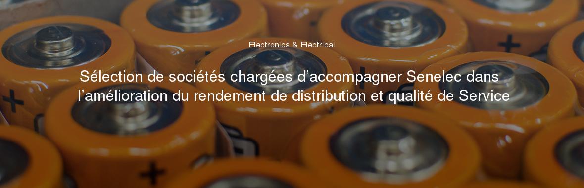 Sélection de sociétés chargées d’accompagner Senelec dans l’amélioration du rendement de distribution et qualité de Service