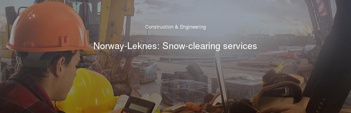 Norway-Leknes: Snow-clearing services