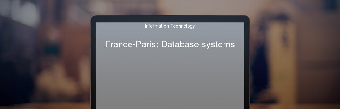 France-Paris: Database systems