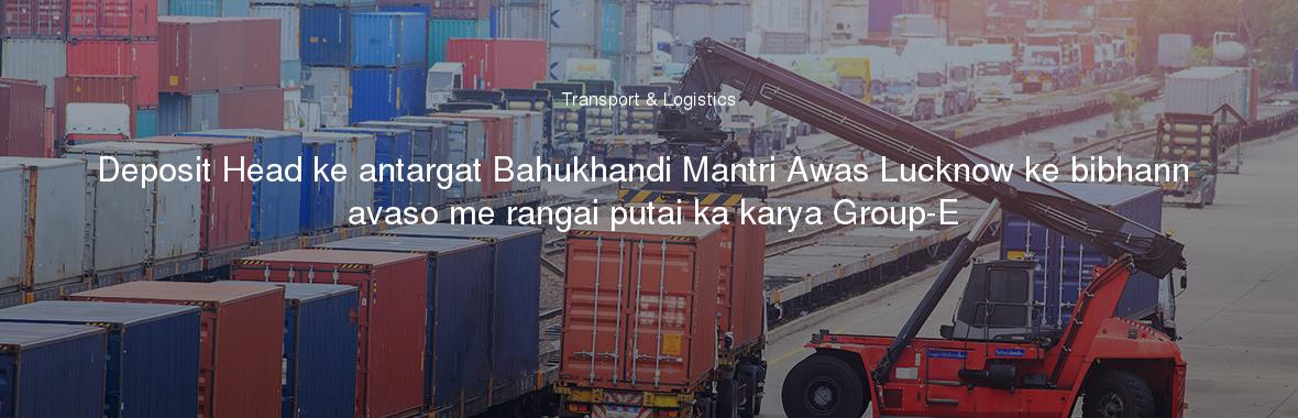 Deposit Head ke antargat Bahukhandi Mantri Awas Lucknow ke bibhann avaso me rangai putai ka karya Group-E