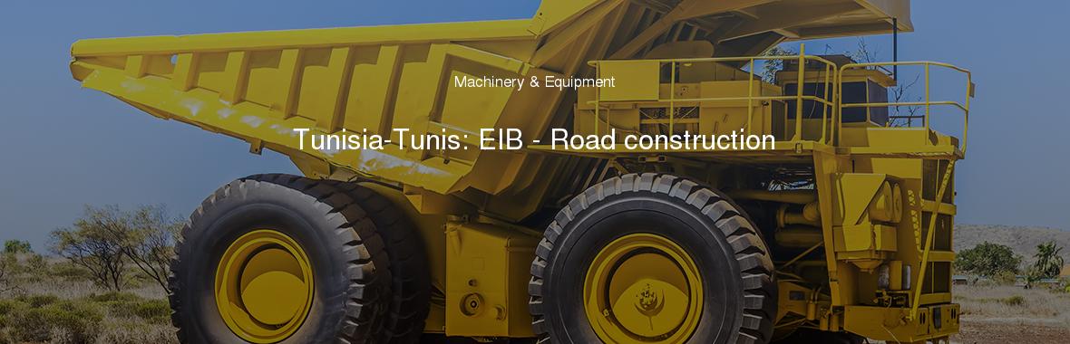 Tunisia-Tunis: EIB - Road construction