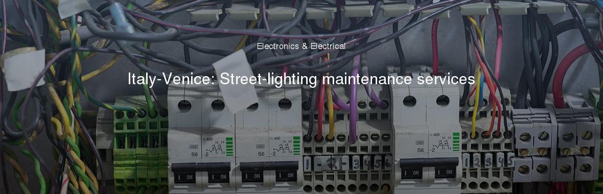 Italy-Venice: Street-lighting maintenance services