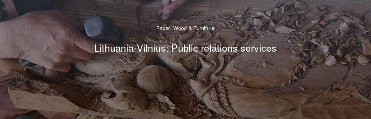 Lithuania-Vilnius: Public relations services