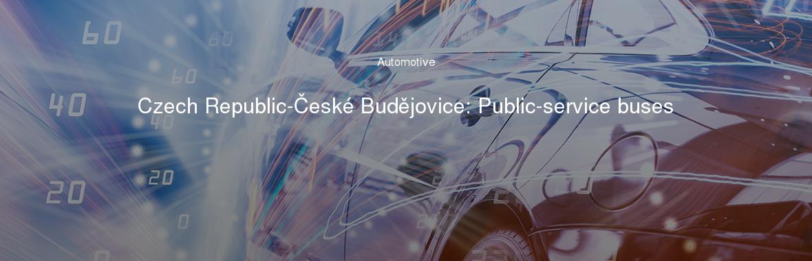Czech Republic-České Budějovice: Public-service buses