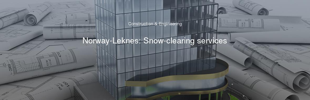 Norway-Leknes: Snow-clearing services