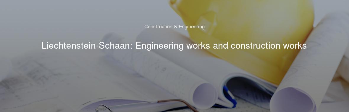 Liechtenstein-Schaan: Engineering works and construction works