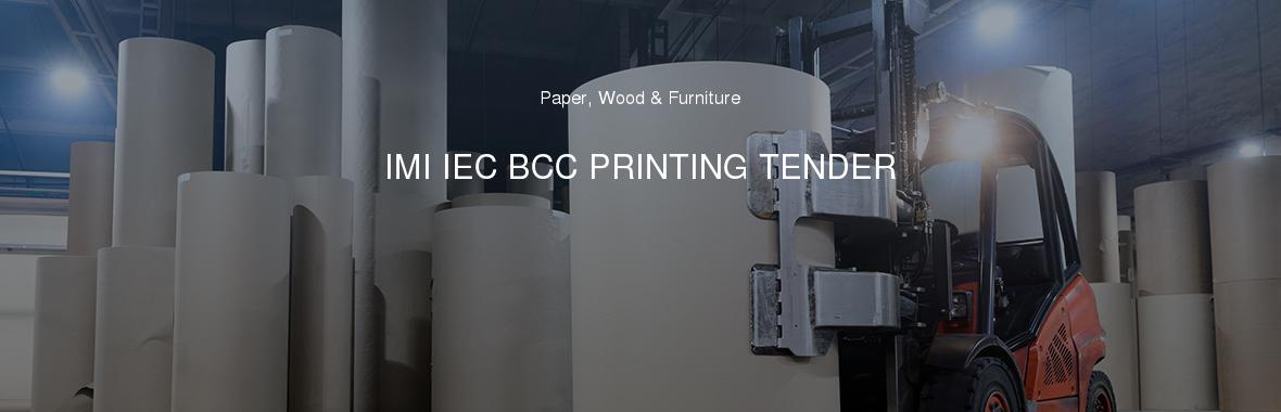 IMI IEC BCC PRINTING TENDER