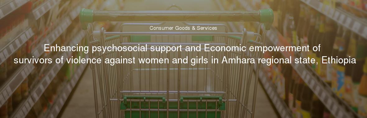 Enhancing psychosocial support and Economic empowerment of survivors of violence against women and girls in Amhara regional state, Ethiopia