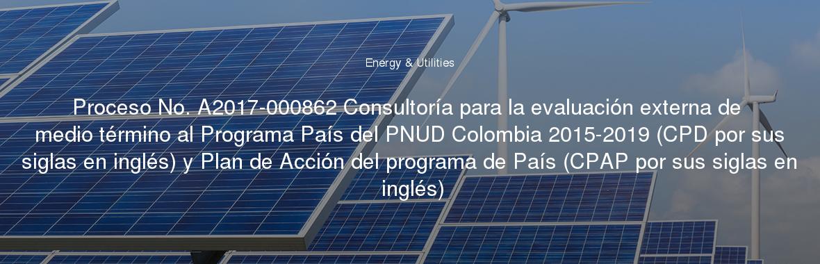 Proceso No 017 Consultoria Para La Evaluacion Externa De Medio Termino Al Programa Pais Del