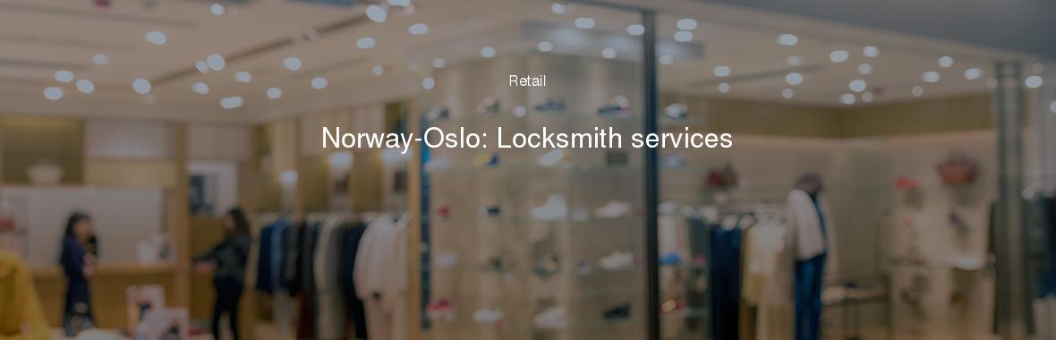 Norway-Oslo: Locksmith services