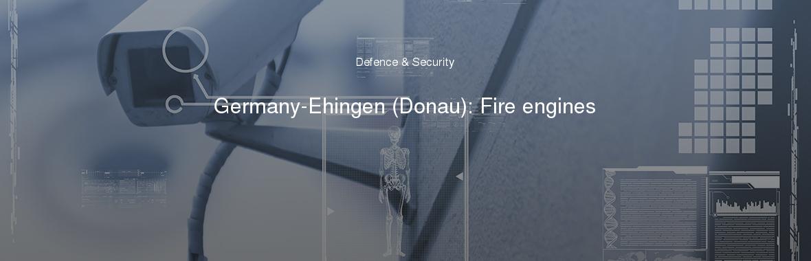 Germany-Ehingen (Donau): Fire engines