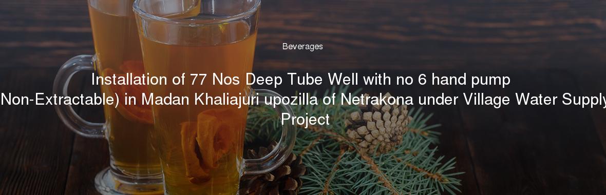 Installation of 77 Nos Deep Tube Well with no 6 hand pump (Non-Extractable) in Madan Khaliajuri upozilla of Netrakona under Village Water Supply Project