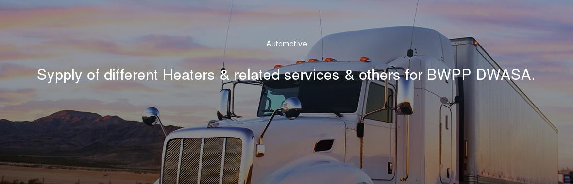 Sypply of different Heaters & related services & others for BWPP DWASA.