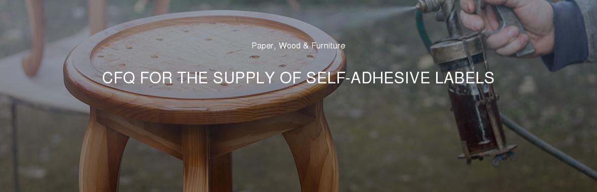 CFQ FOR THE SUPPLY OF SELF-ADHESIVE LABELS