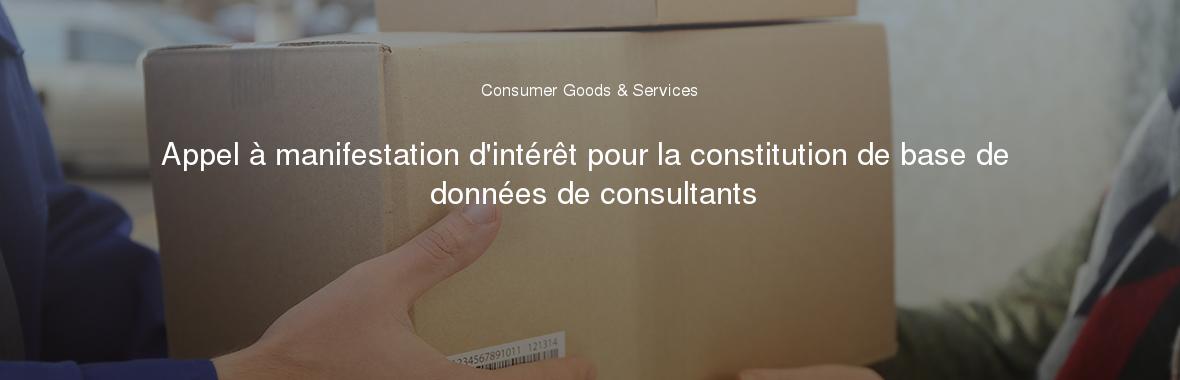 Appel à manifestation d'intérêt pour la constitution de base de données de consultants