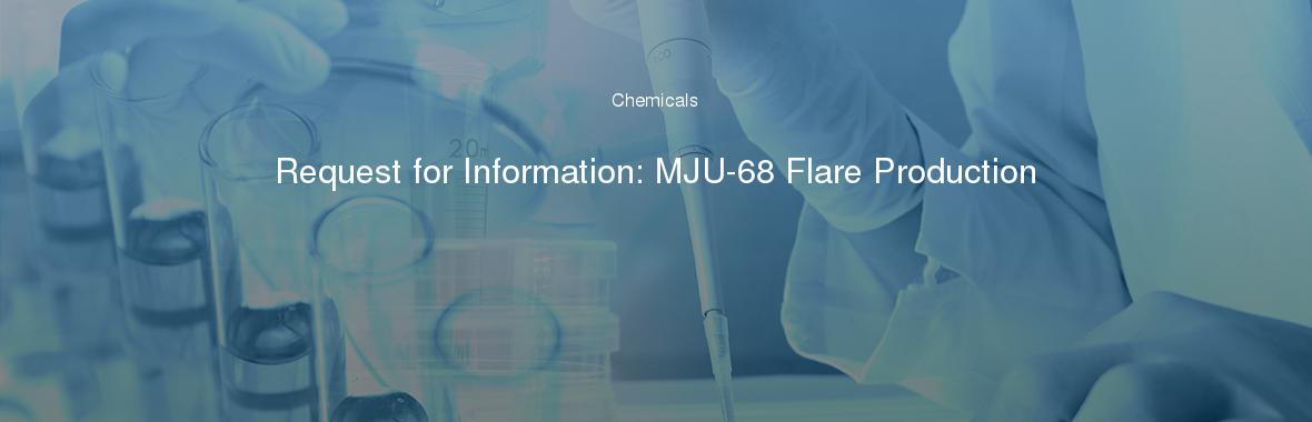 Request for Information: MJU-68 Flare Production
