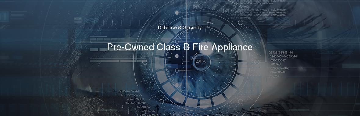 Pre-Owned Class B Fire Appliance