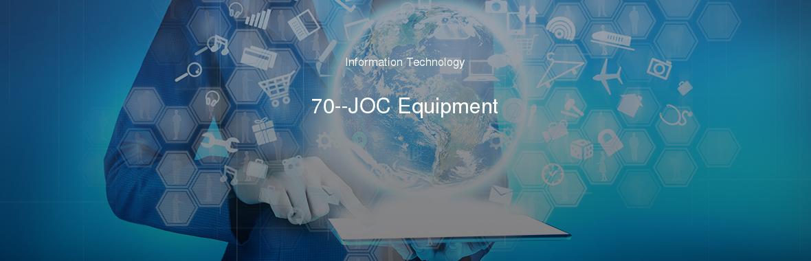 70 Joc Equipment