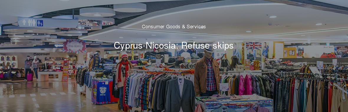 Cyprus-Nicosia: Refuse skips