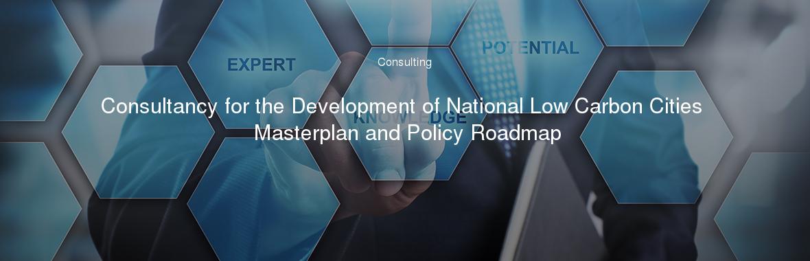 Consultancy for the Development of National Low Carbon Cities Masterplan and Policy Roadmap