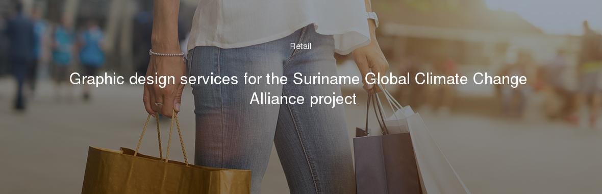 Graphic design services for the Suriname Global Climate Change Alliance project
