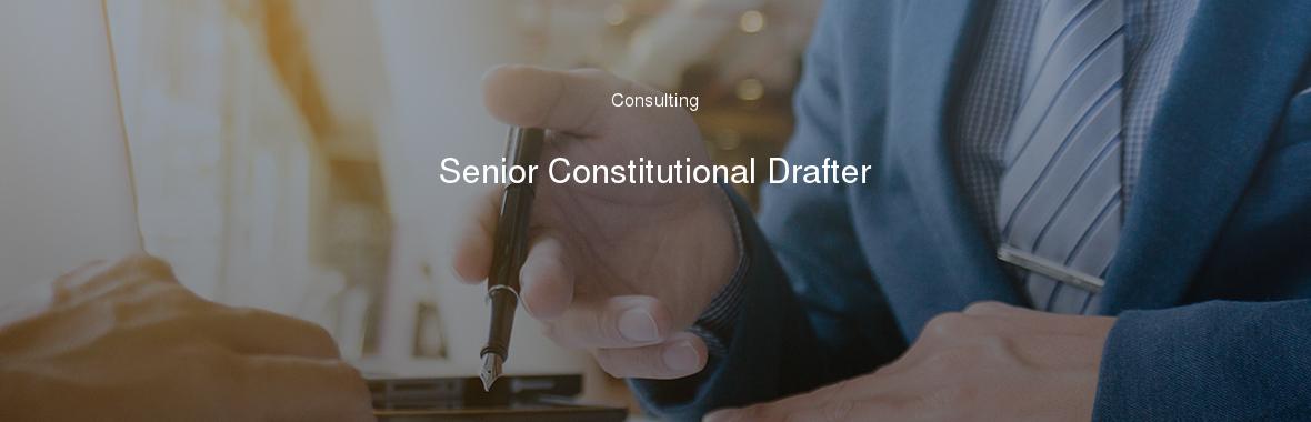 Senior Constitutional Drafter