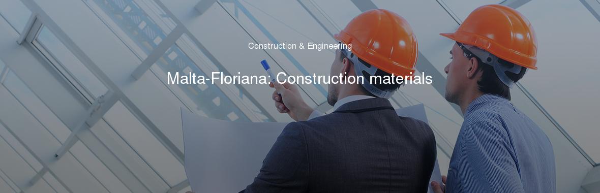 Malta-Floriana: Construction materials
