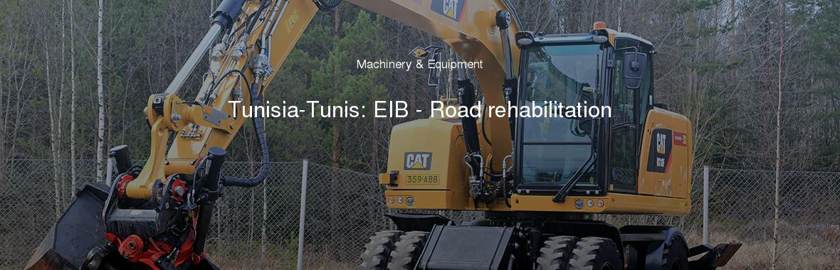 Tunisia-Tunis: EIB - Road rehabilitation