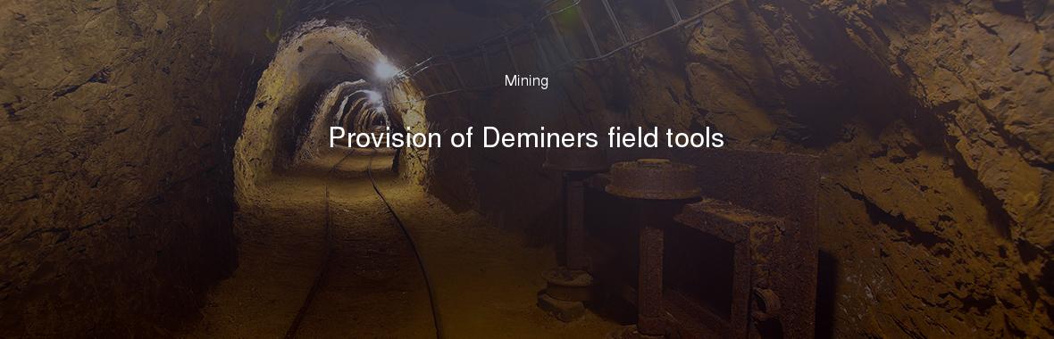 Provision of Deminers field tools