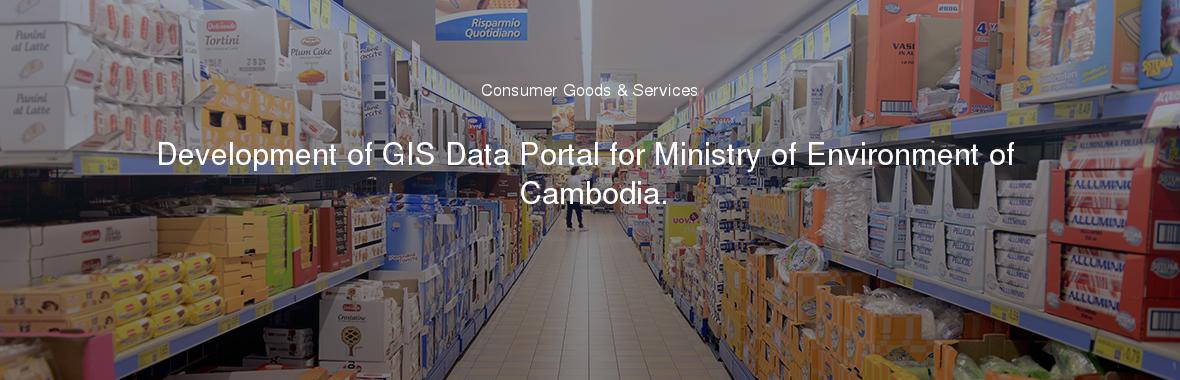 Development of GIS Data Portal for Ministry of Environment of Cambodia.