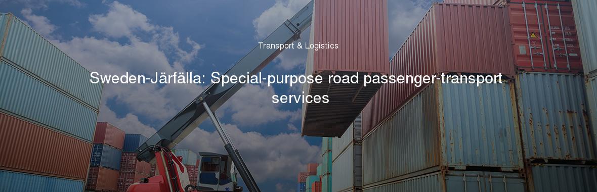 Sweden-Järfälla: Special-purpose road passenger-transport services