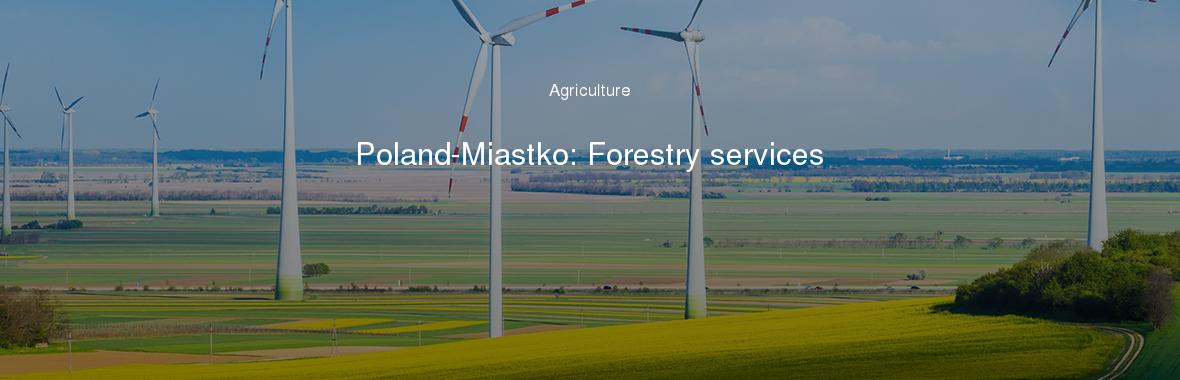 Poland-Miastko: Forestry services