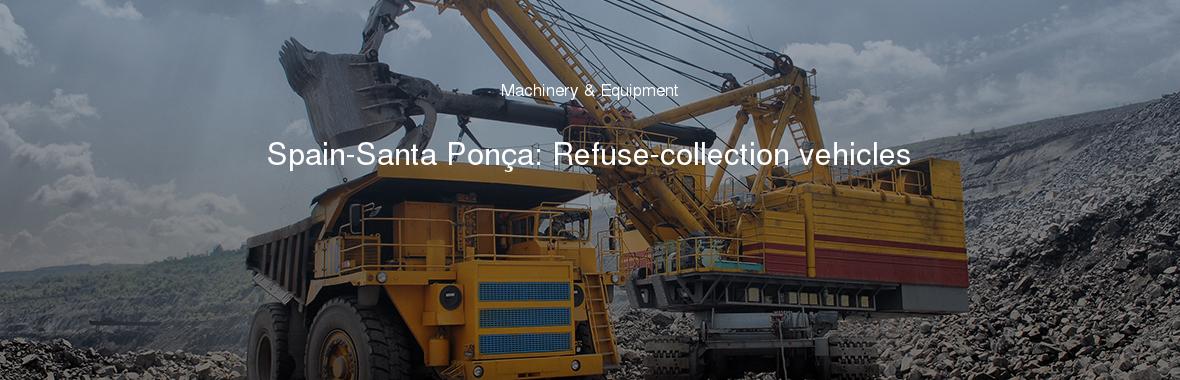 Spain-Santa Ponça: Refuse-collection vehicles