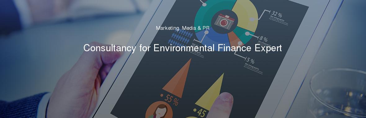 Consultancy for Environmental Finance Expert