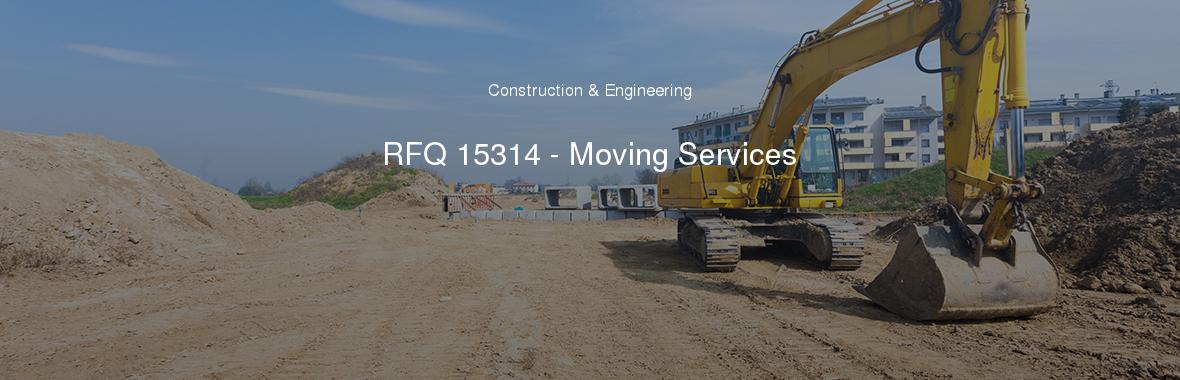 RFQ 15314 - Moving Services
