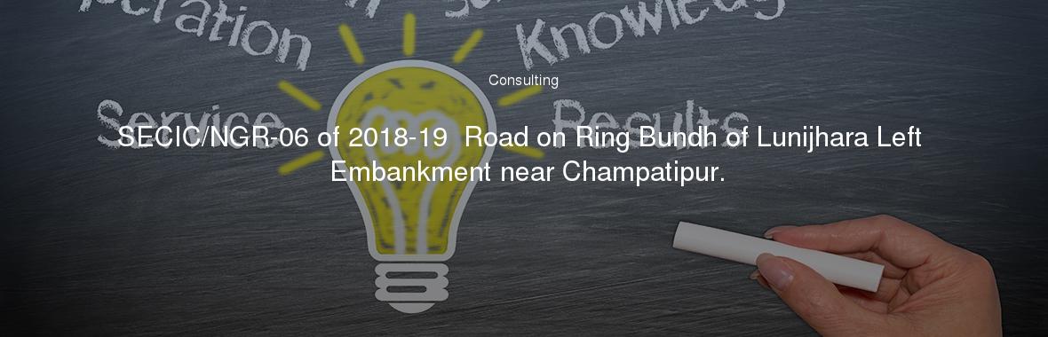 SECIC/NGR-06 of 2018-19  Road on Ring Bundh of Lunijhara Left Embankment near Champatipur.