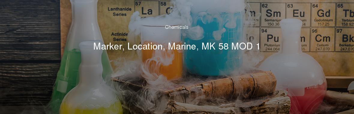 Marker, Location, Marine, MK 58 MOD 1