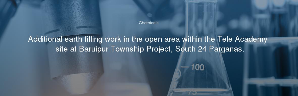 Additional earth filling work in the open area within the Tele Academy site at Baruipur Township Project, South 24 Parganas.