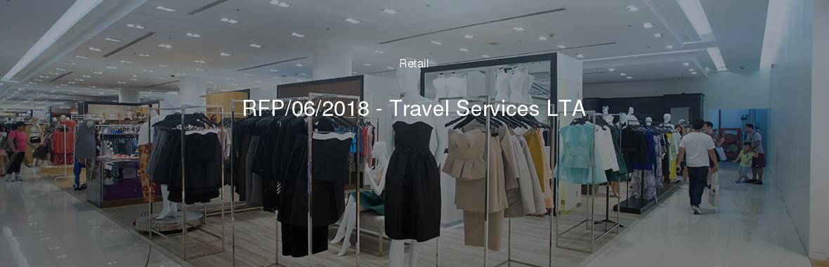 RFP/06/2018 - Travel Services LTA