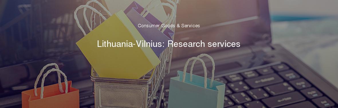 Lithuania-Vilnius: Research services