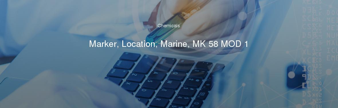 Marker, Location, Marine, MK 58 MOD 1