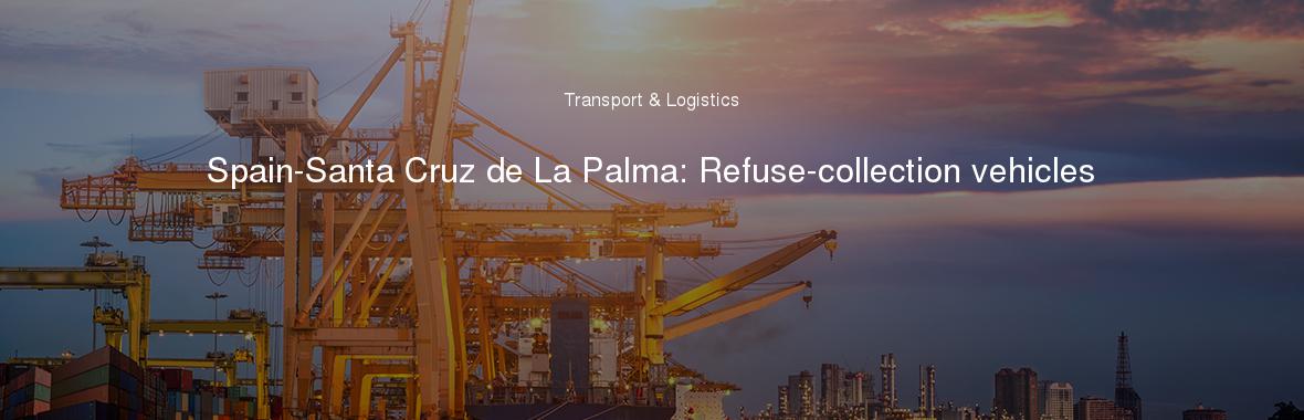 Spain-Santa Cruz de La Palma: Refuse-collection vehicles