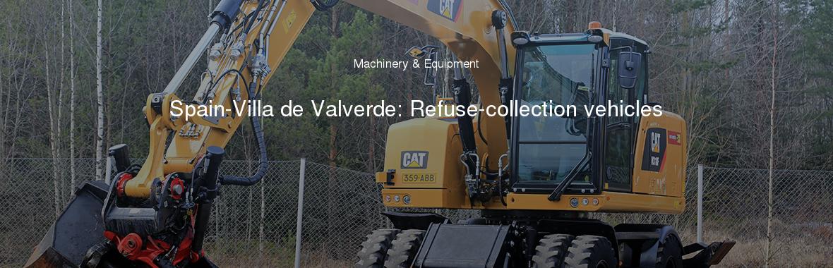 Spain-Villa de Valverde: Refuse-collection vehicles