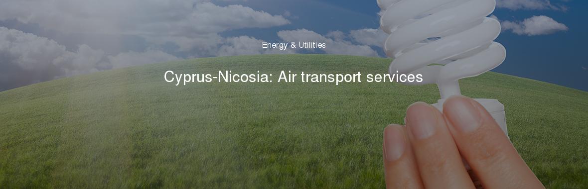 Cyprus-Nicosia: Air transport services